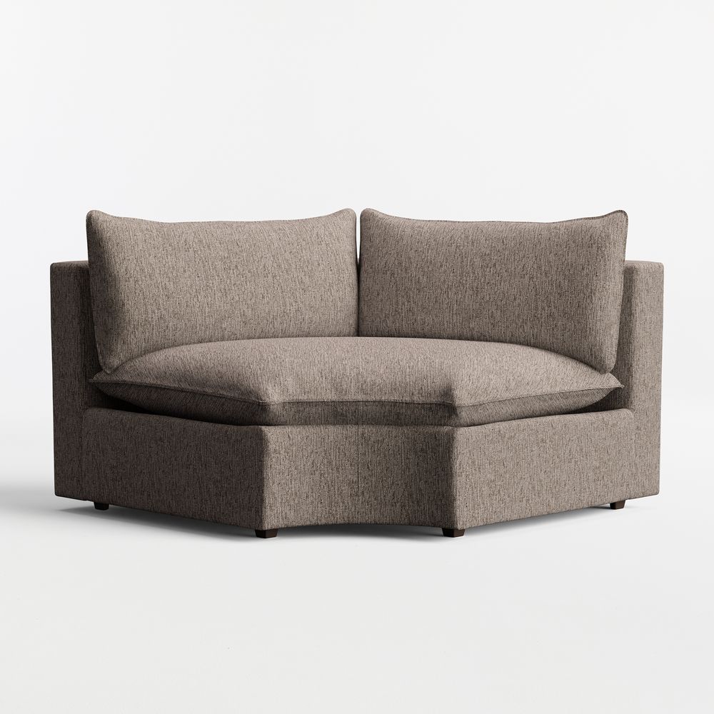 Lotus Curved Wedge Chair Sectional Piece