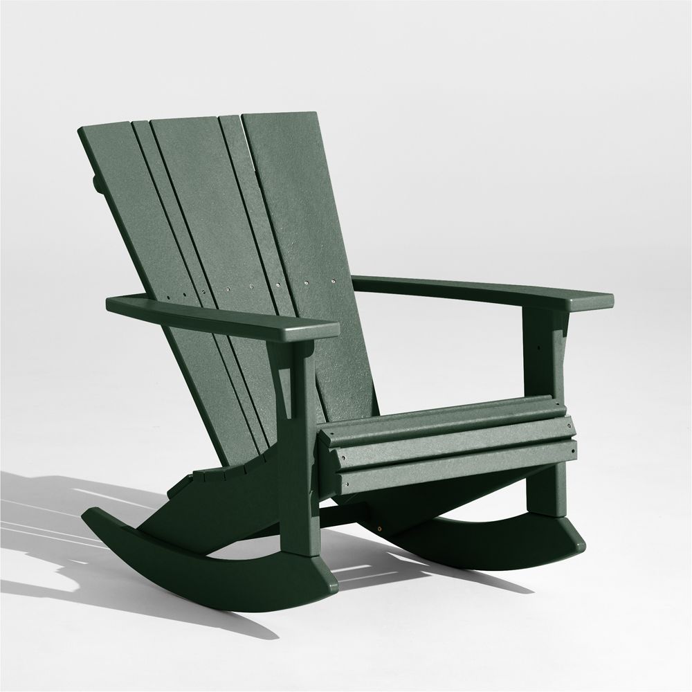 Vista Green Outdoor Adirondack Rocking Chair by POLYWOOD