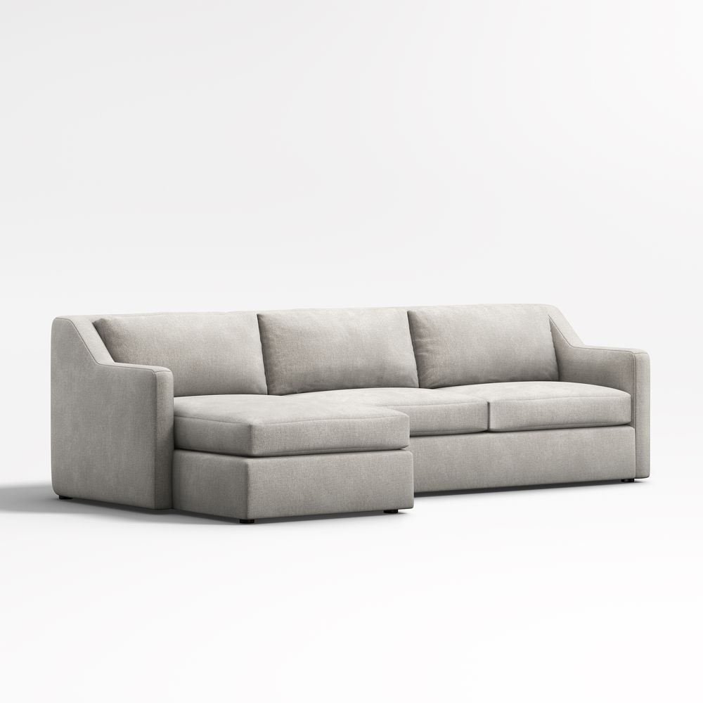 Notch 2-Piece Sectional Sofa with Storage Chaise Lounge